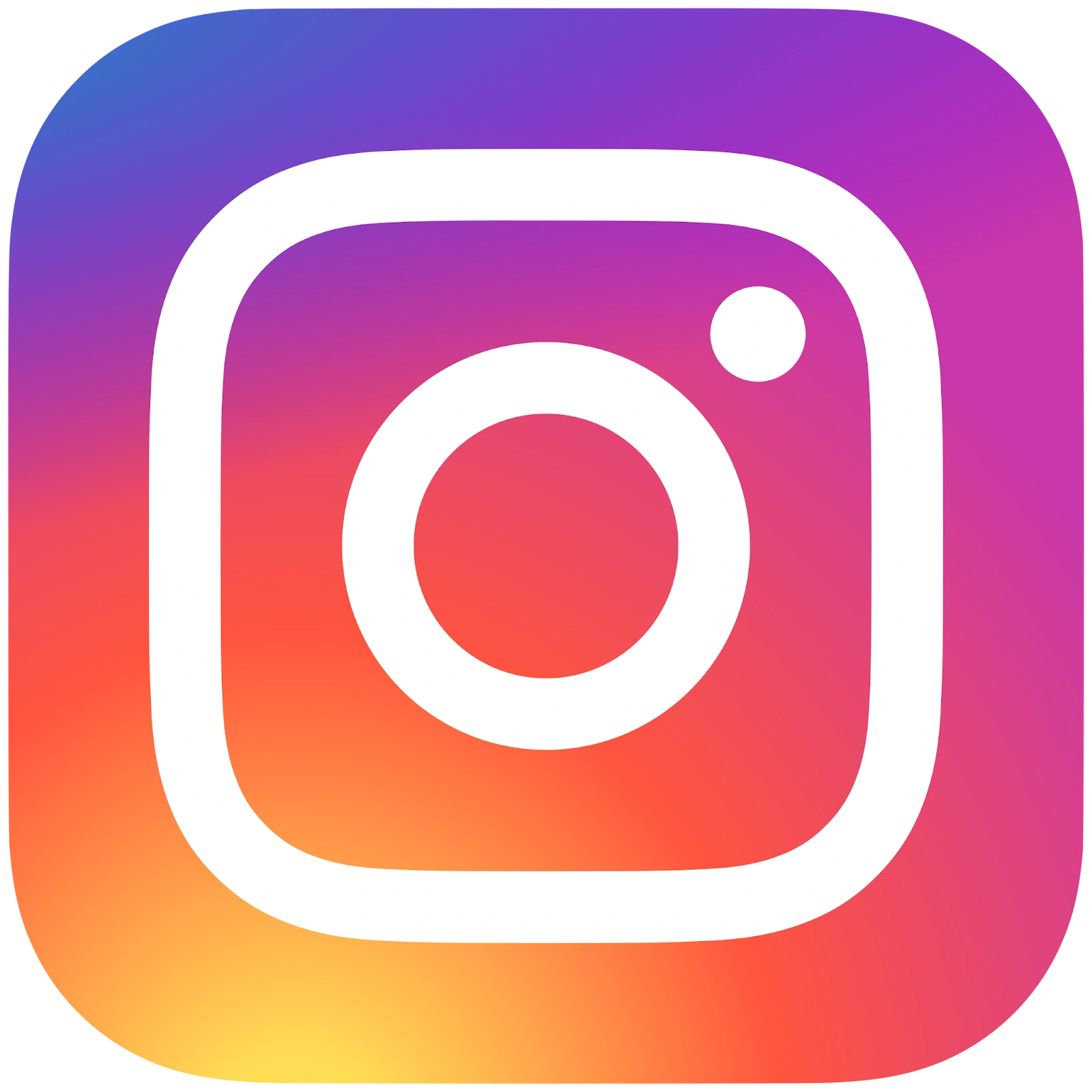 Instagram logo icon with a colorful gradient background.