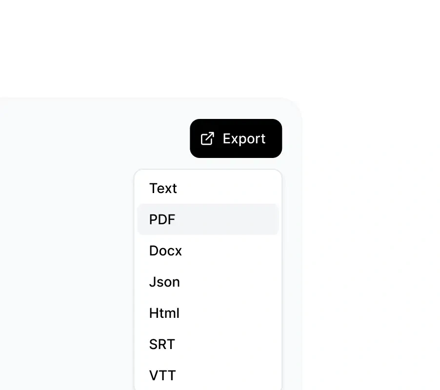 Export your transcript