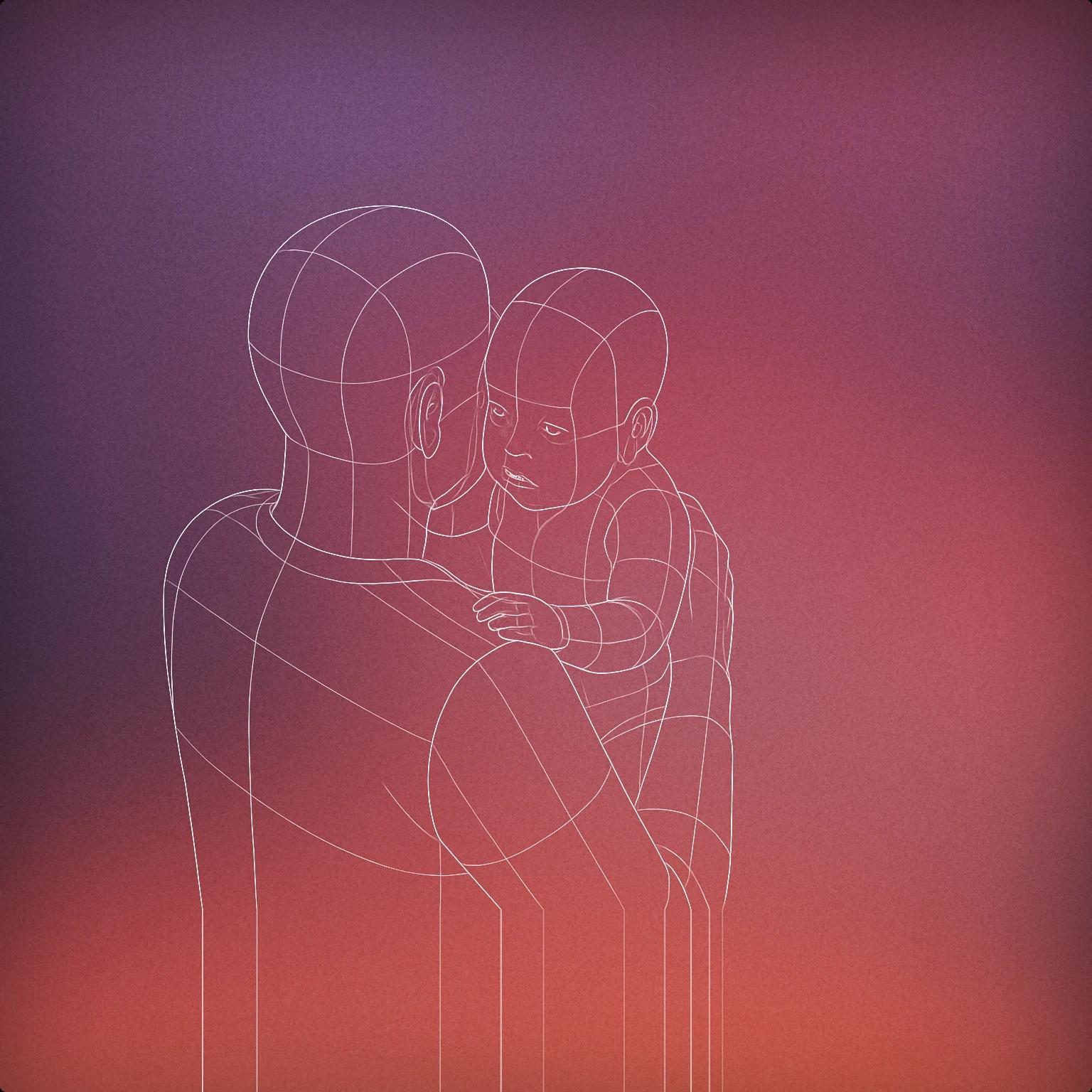 Cover of a parent gently holding a baby upright against their shoulder for Baby Burping sound effects