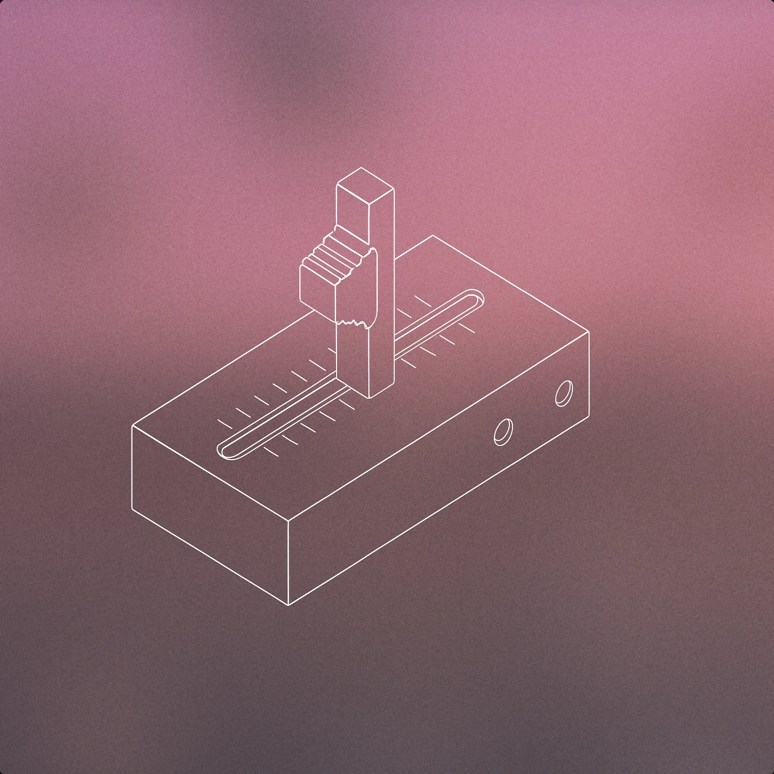 Cover of A stylized audio mixing console fader lever in the upright position for Lever sound effects