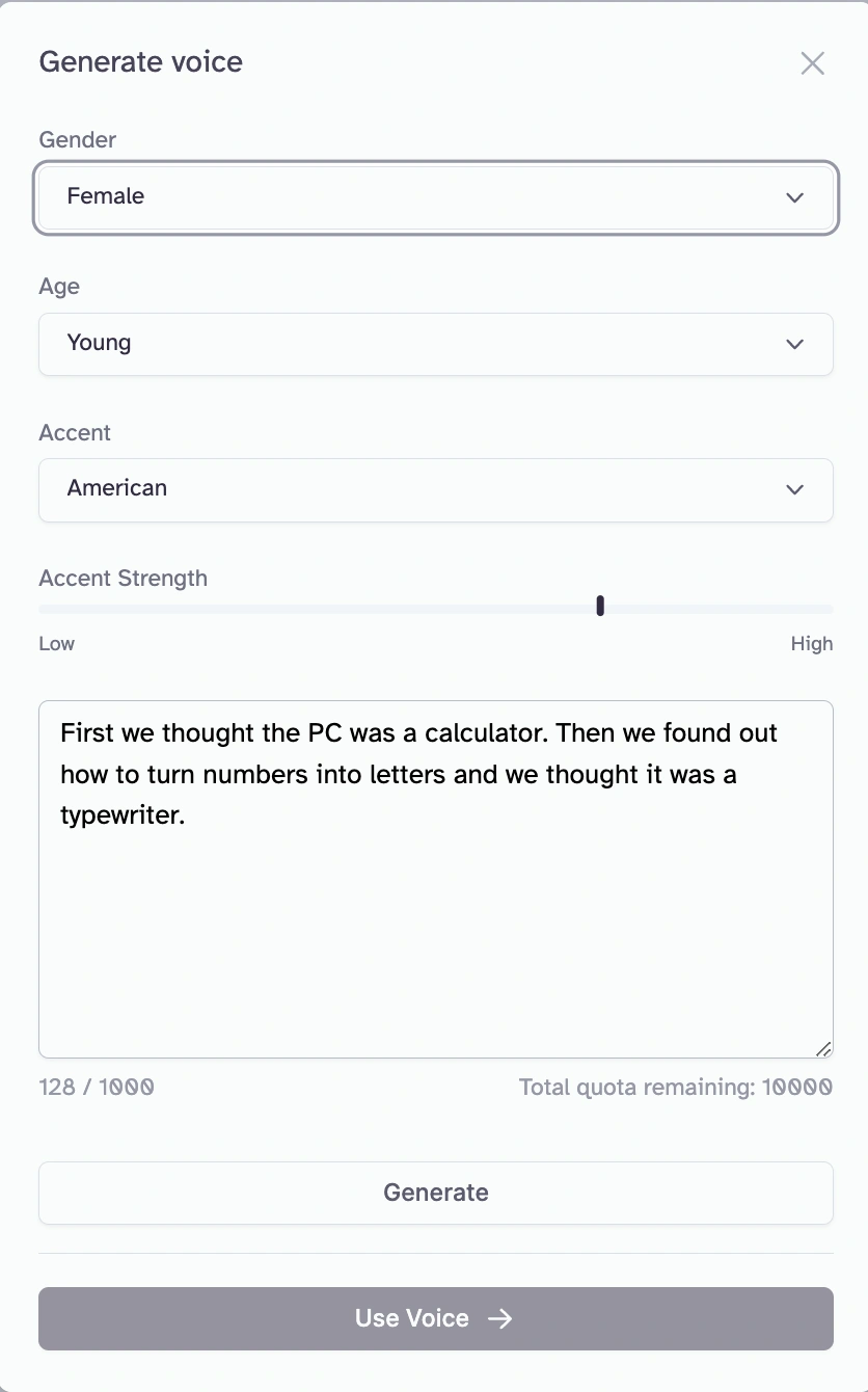 A text box with a story about how the PC was initially thought to be a calculator, then discovered to turn numbers into letters and was a typewriter.