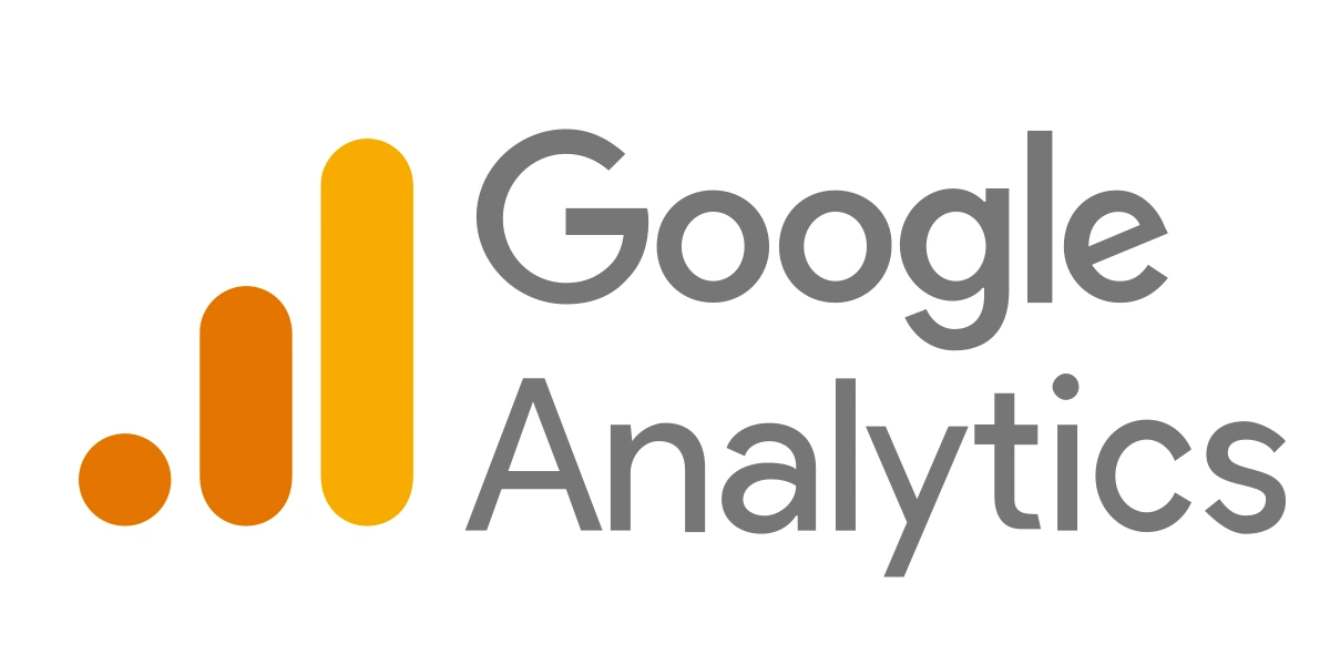 Google Analytics logo with a bar chart icon.