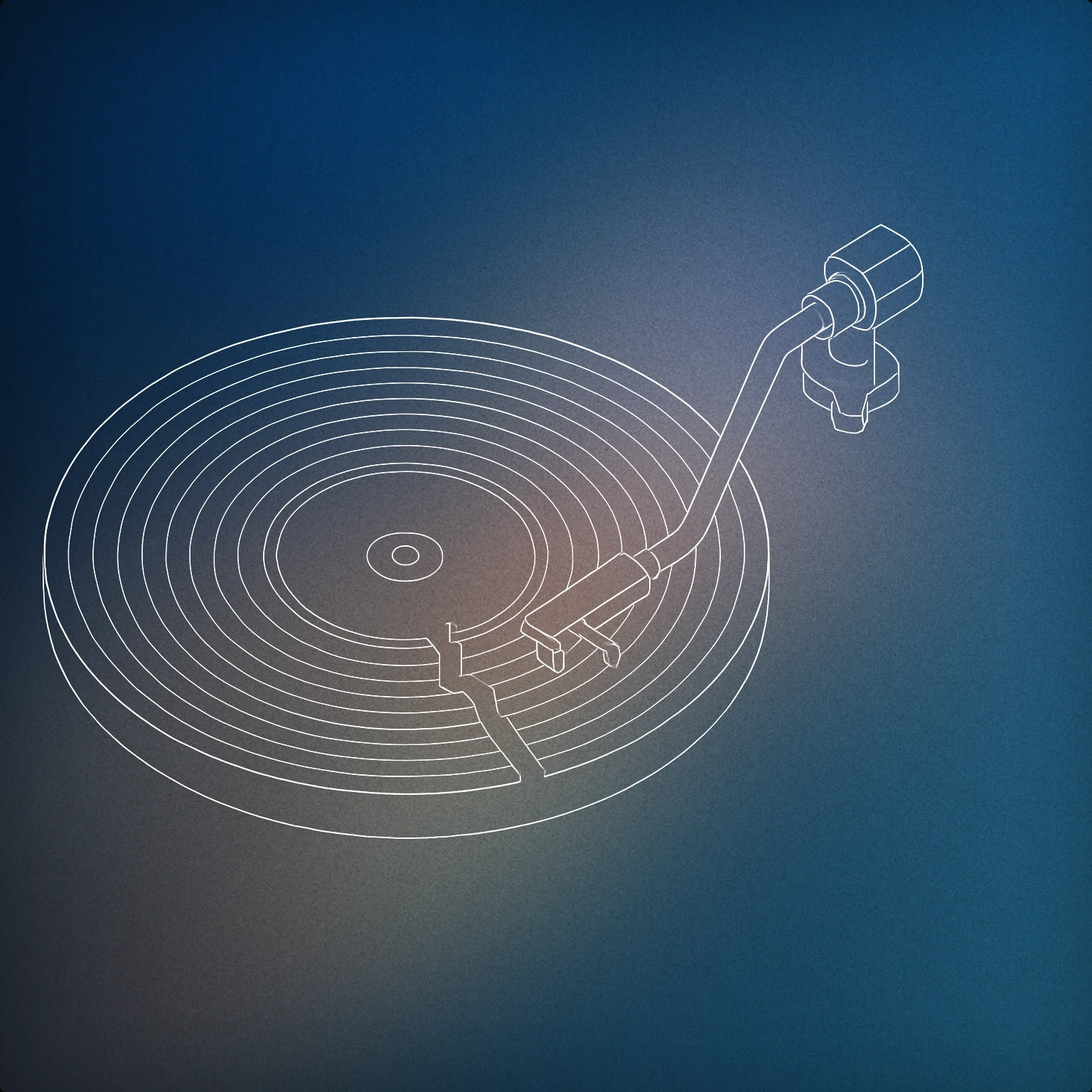 Cover of A vinyl record with a visible groove interruption and a stylized tonearm paused above the skip for Record Skip sound effects