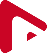 A red and black stylized letter "F" logo.