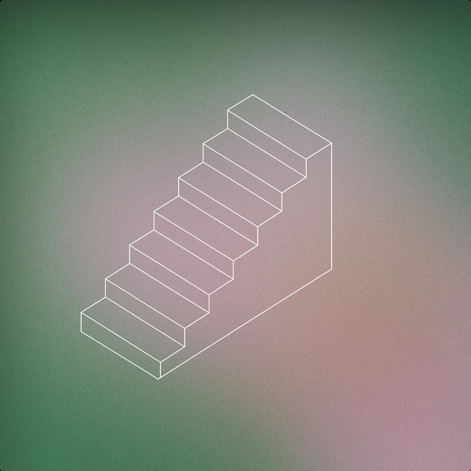 Cover of a single ascending staircase with each step slightly larger than the previous one for Build Up sound effects