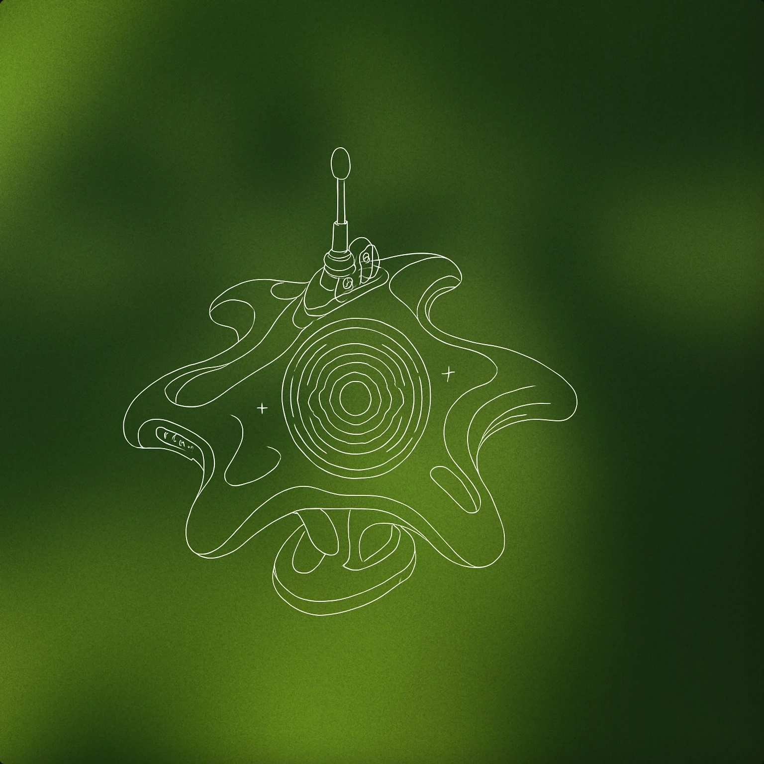 Cover of Futuristic alien communication device with abstract, organic shapes and a central pulsating core emitting subtle wave patterns for Alien sound effects
