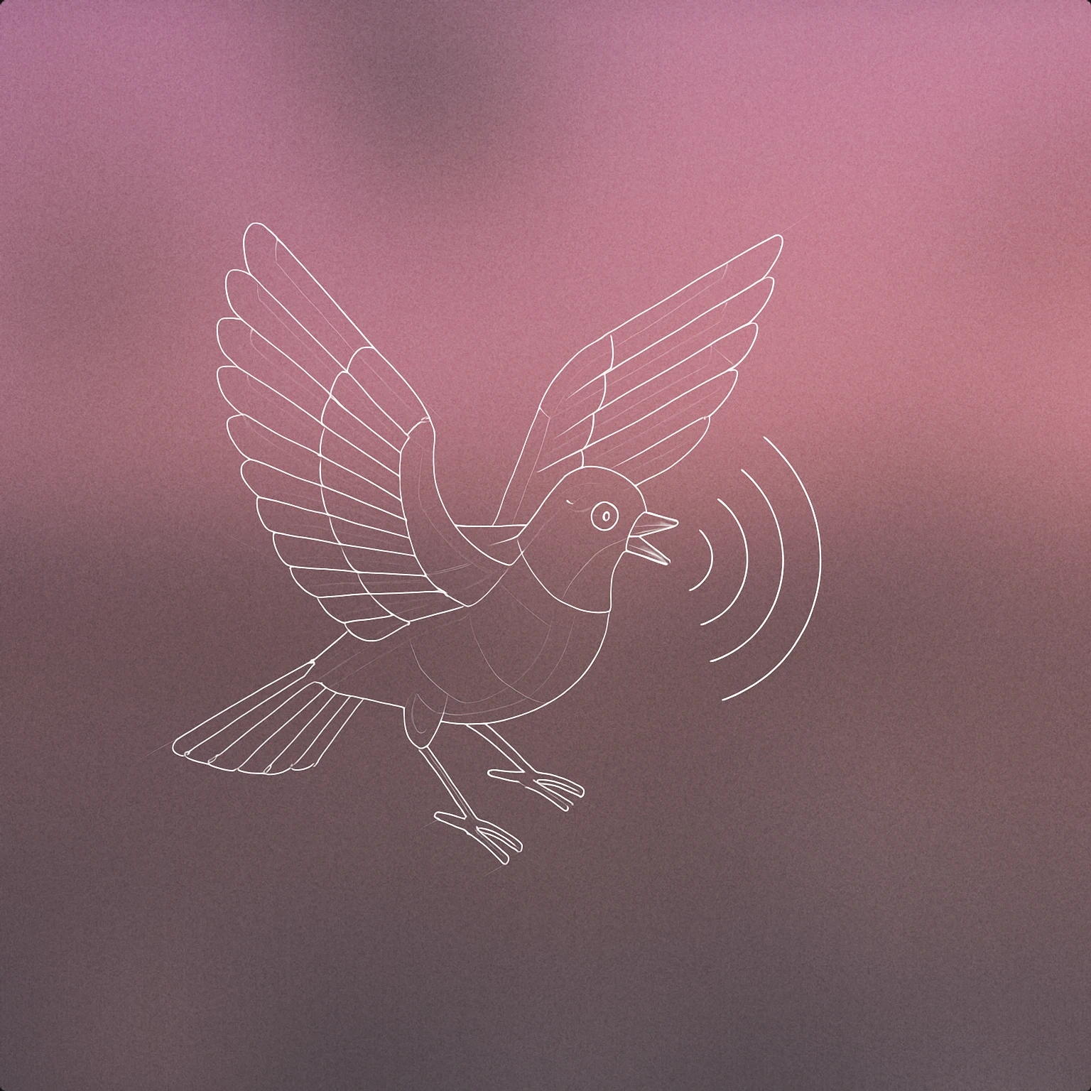 Cover of A stylized bird with open wings, emitting a visible soundwave arc from its beak for Flying sound effects
