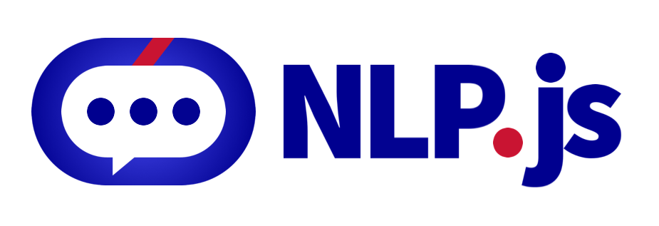 NLP.js logo with a speech bubble icon and the text "NLP.js"