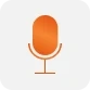 A simple illustration of a microphone.
