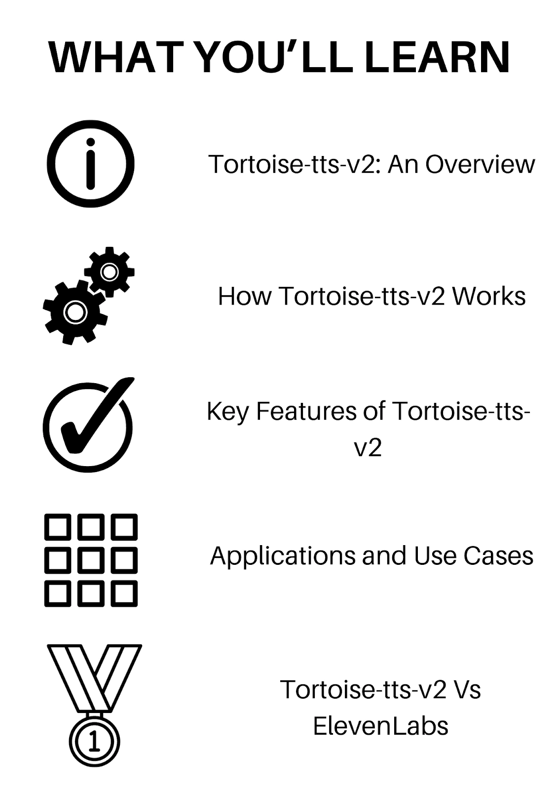 Overview of Tortoise-tts-v2 features and applications.