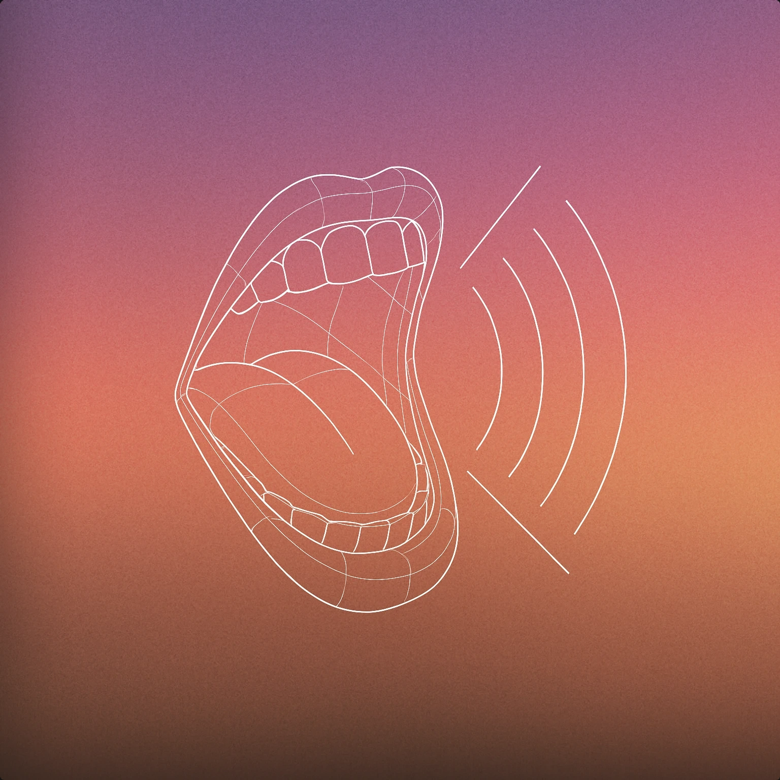 Cover of a stylized open mouth with a visible tongue and curved lines emanating outward to suggest a joyful shout for Yippe sound effects