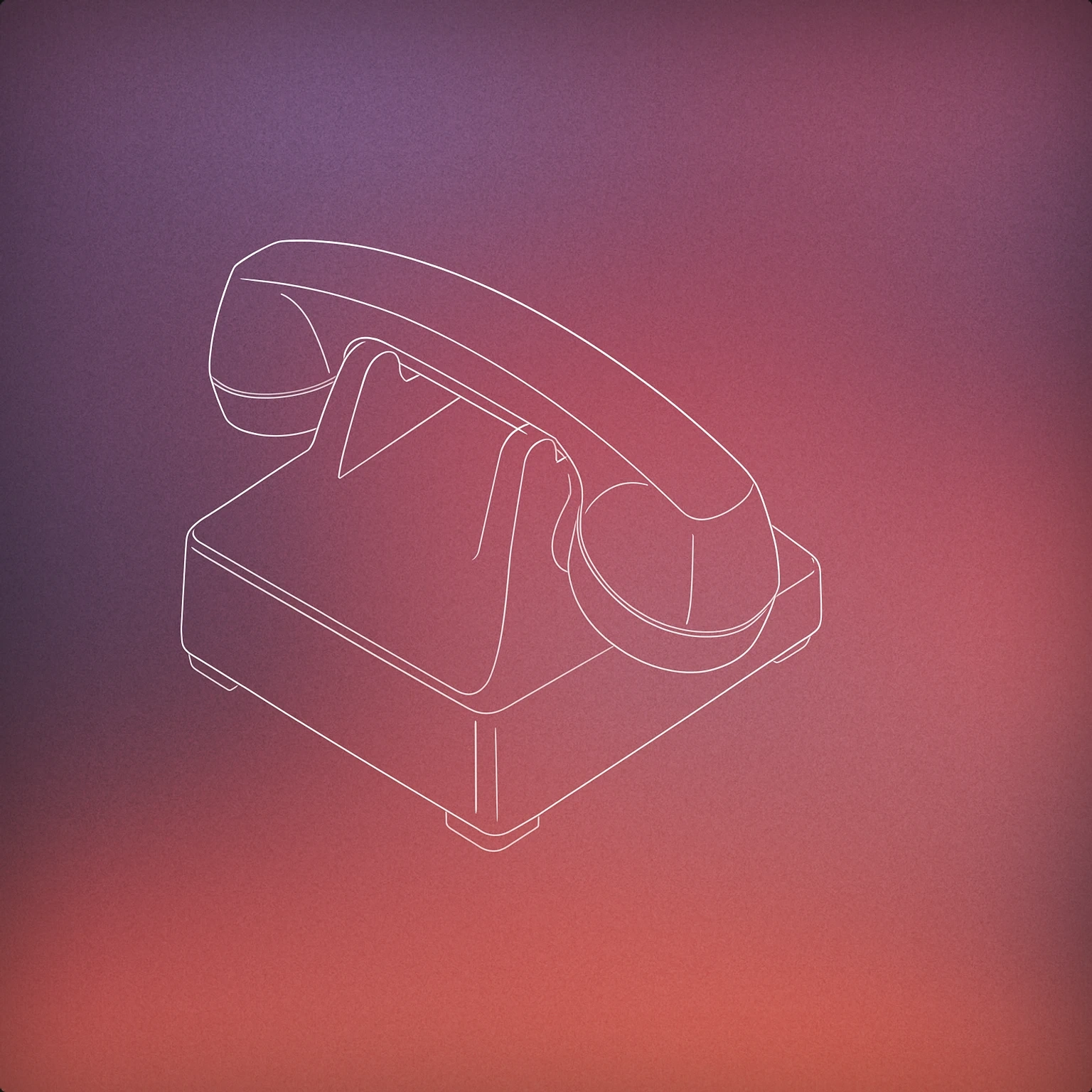 Cover of classic telephone handset resting on its cradle for Phone Hang Up sound effects