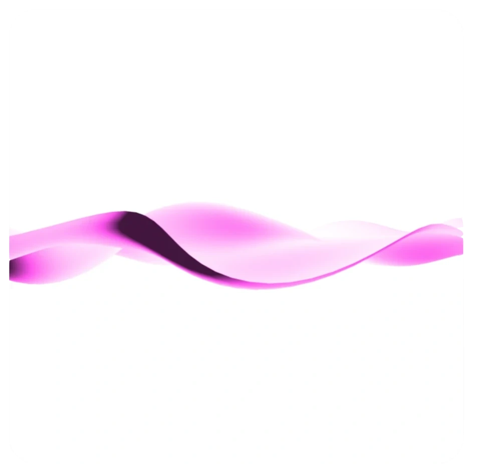 Abstract pink and purple wave design on a white background.