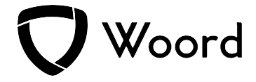 Word logo with shield icon