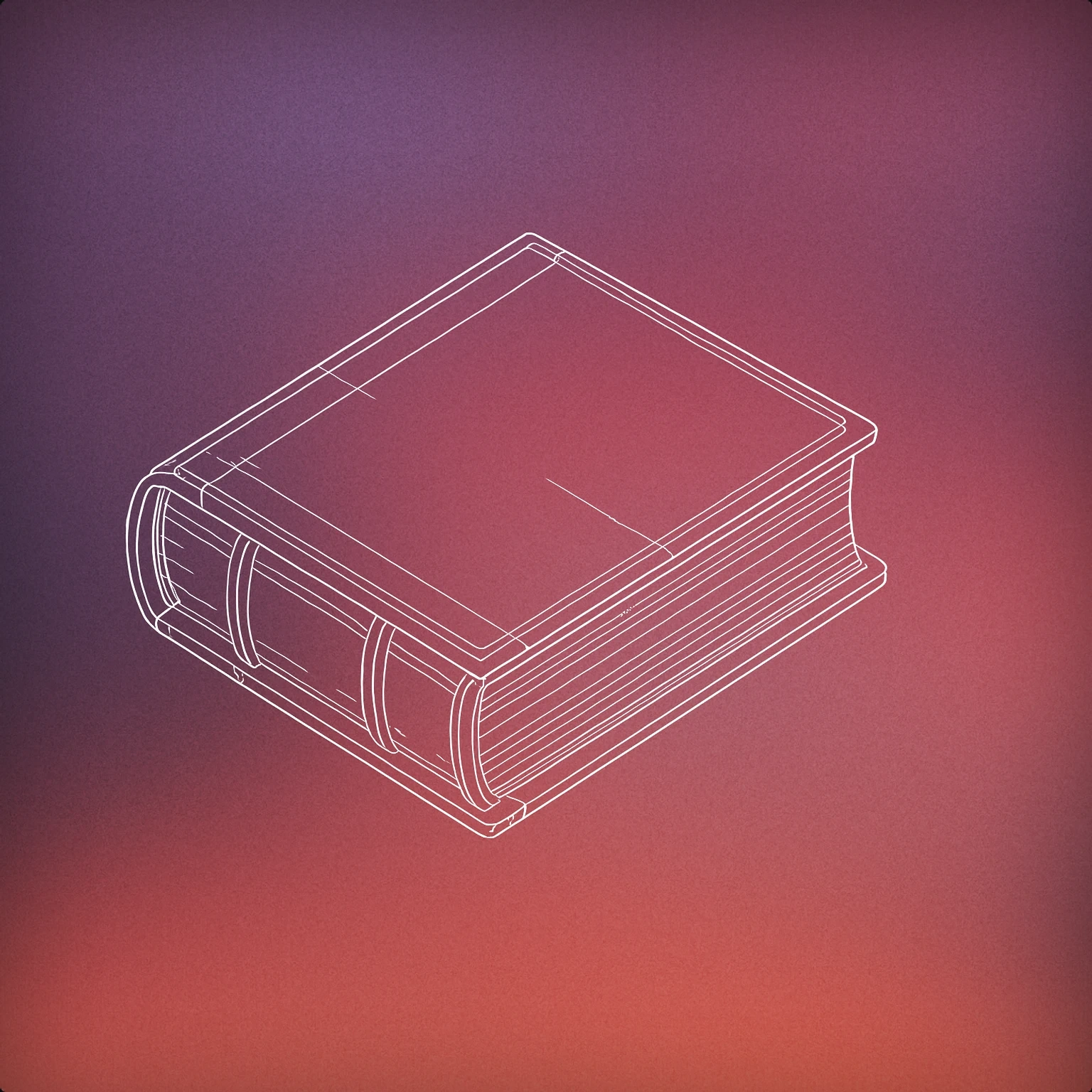 Cover of a slightly open vintage leather-bound book with a visible crease along the spine for Leather Creak sound effects